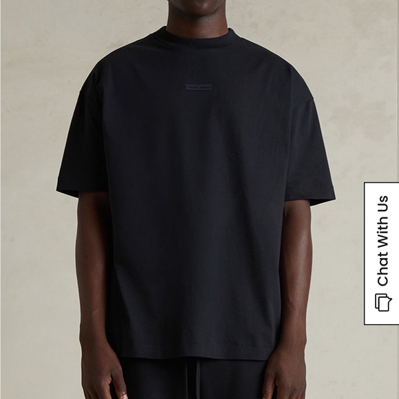 Essentials Black Short Sleeve Tee - Picture 1 of 3